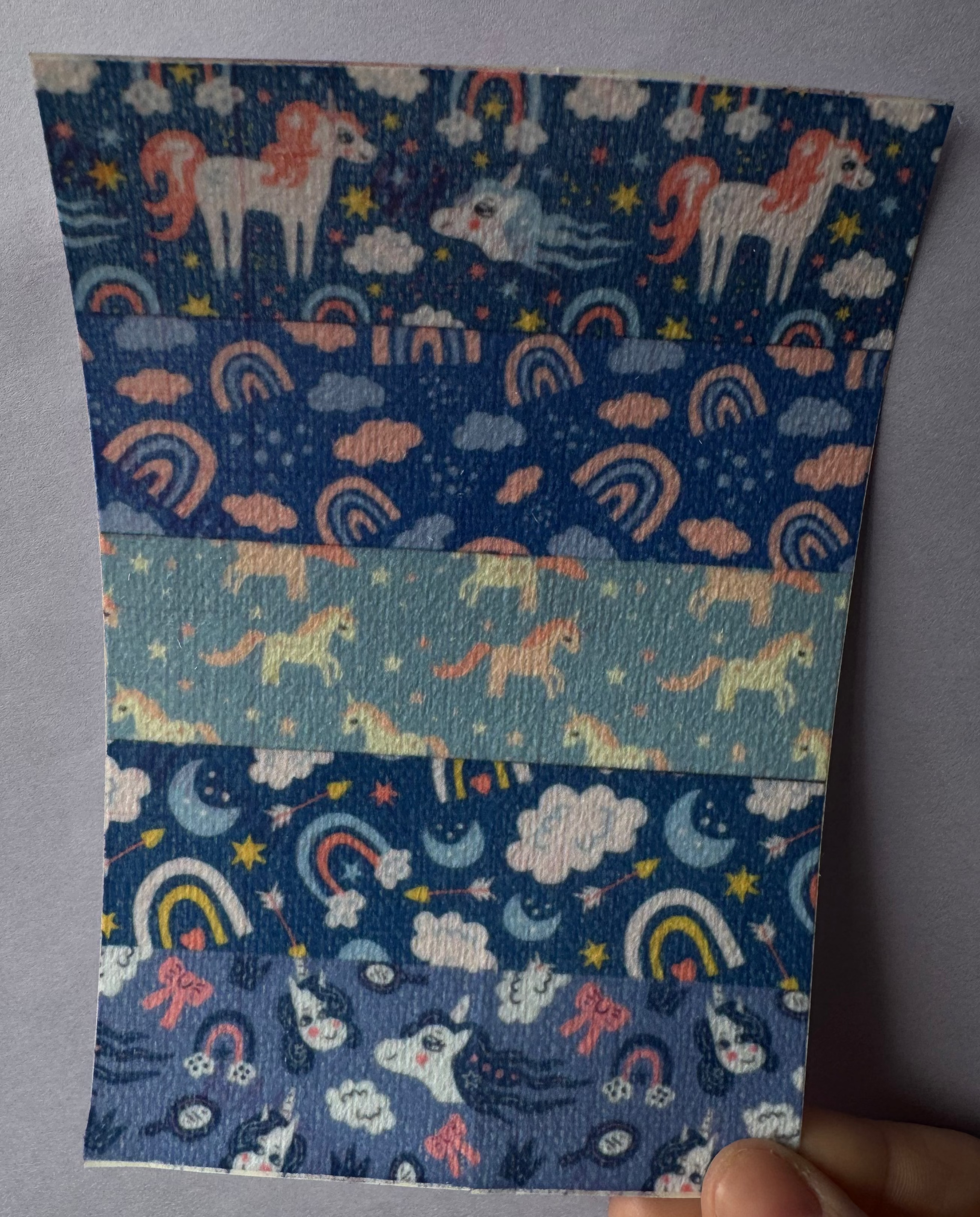 Mixed Blue Unicorns Tubie Tape