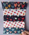 Navy And Red Hearts Tubie Tape