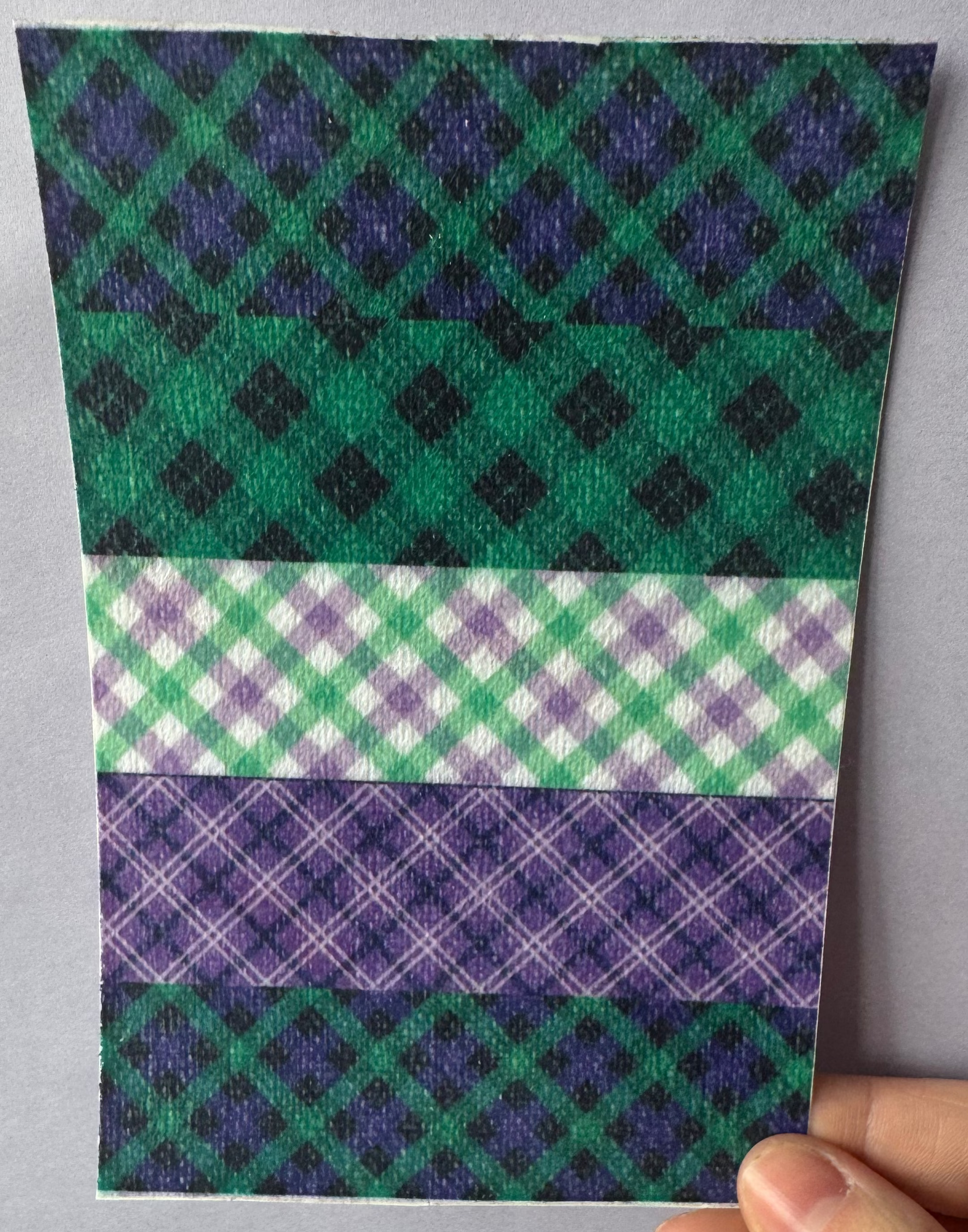 Purple And Green Plaid Tubie Tape