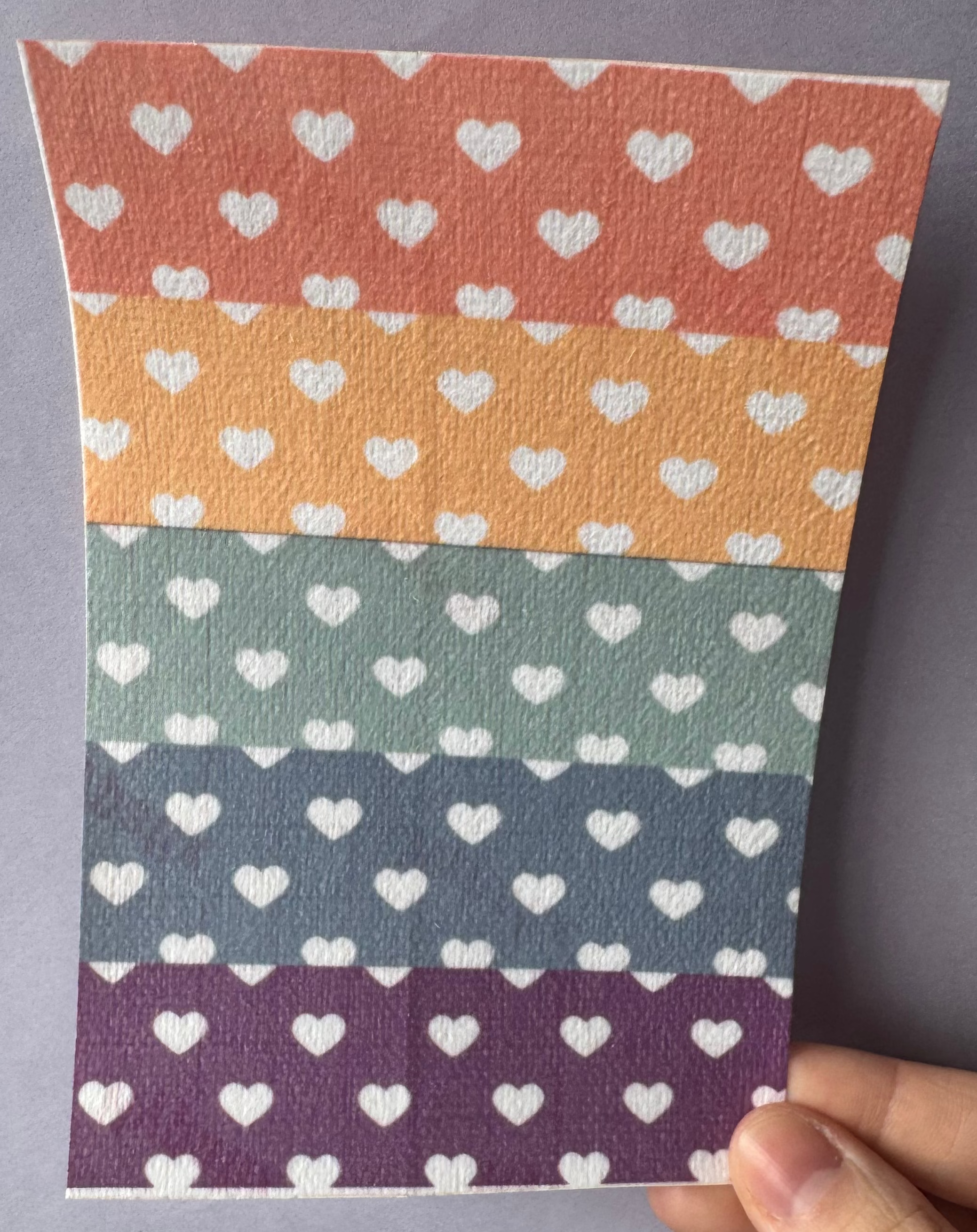 Rainbow Hearts Tubie Tape