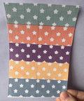 Colourful White Stars Tubie Tape