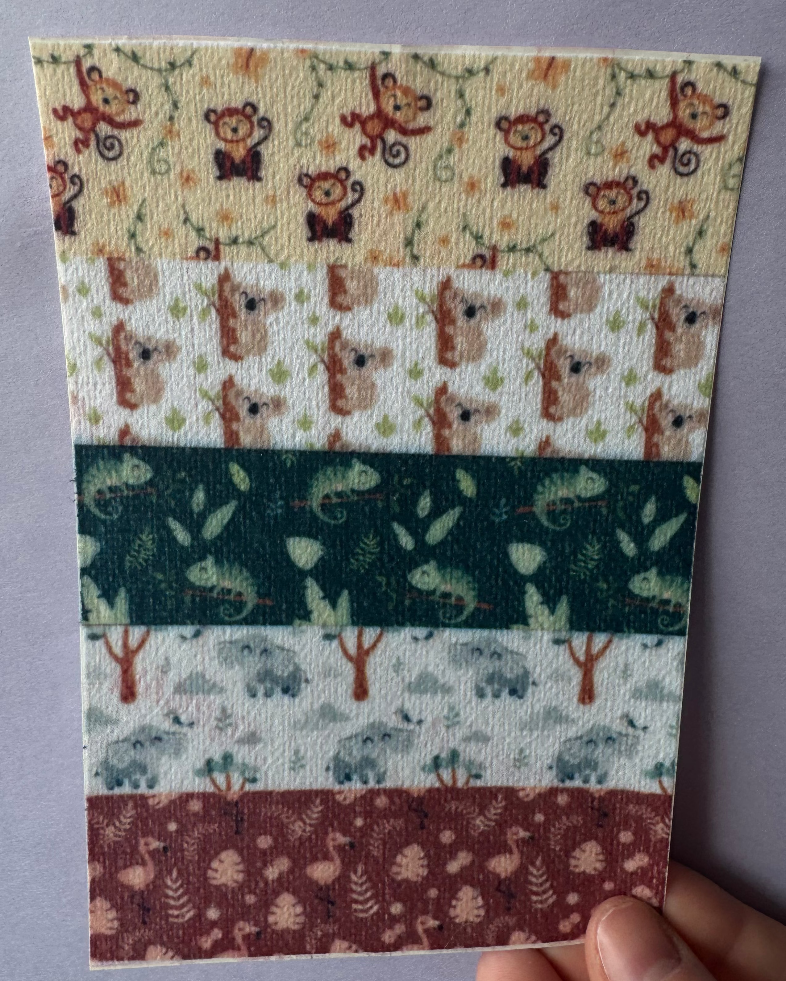 Mixed Zoo Animals Tubie Tape