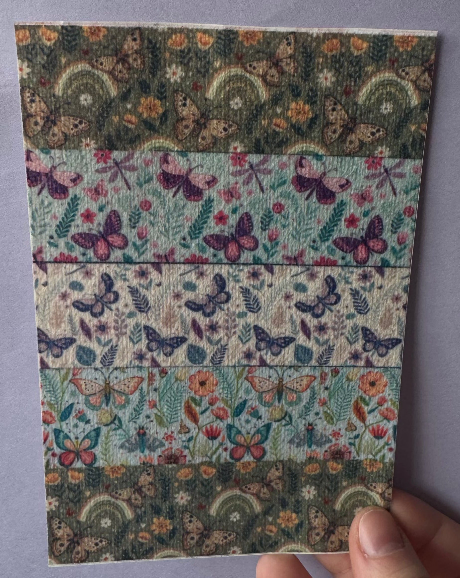 Mixed Floral Butterflies Tubie Tape