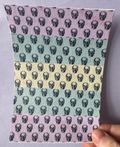 Purple, Blue And Yellow Skulls Tubie Tape