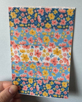 Mixed Blue And Pink Garden Flowers Tubie Tape