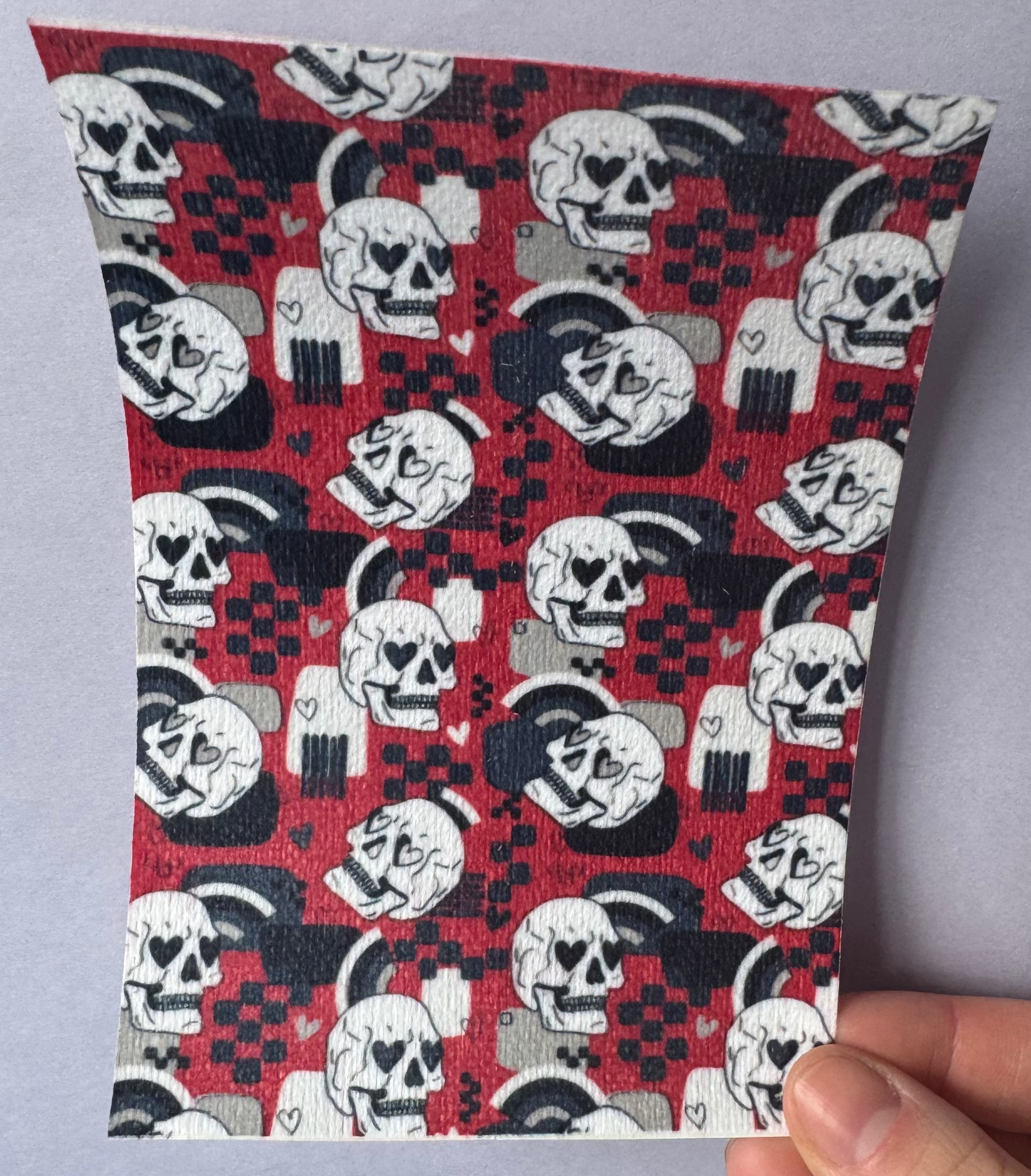Red Skulls Gothic Tubie Tape