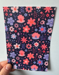 Dark Pink And Purple Flowers Tubie Tape