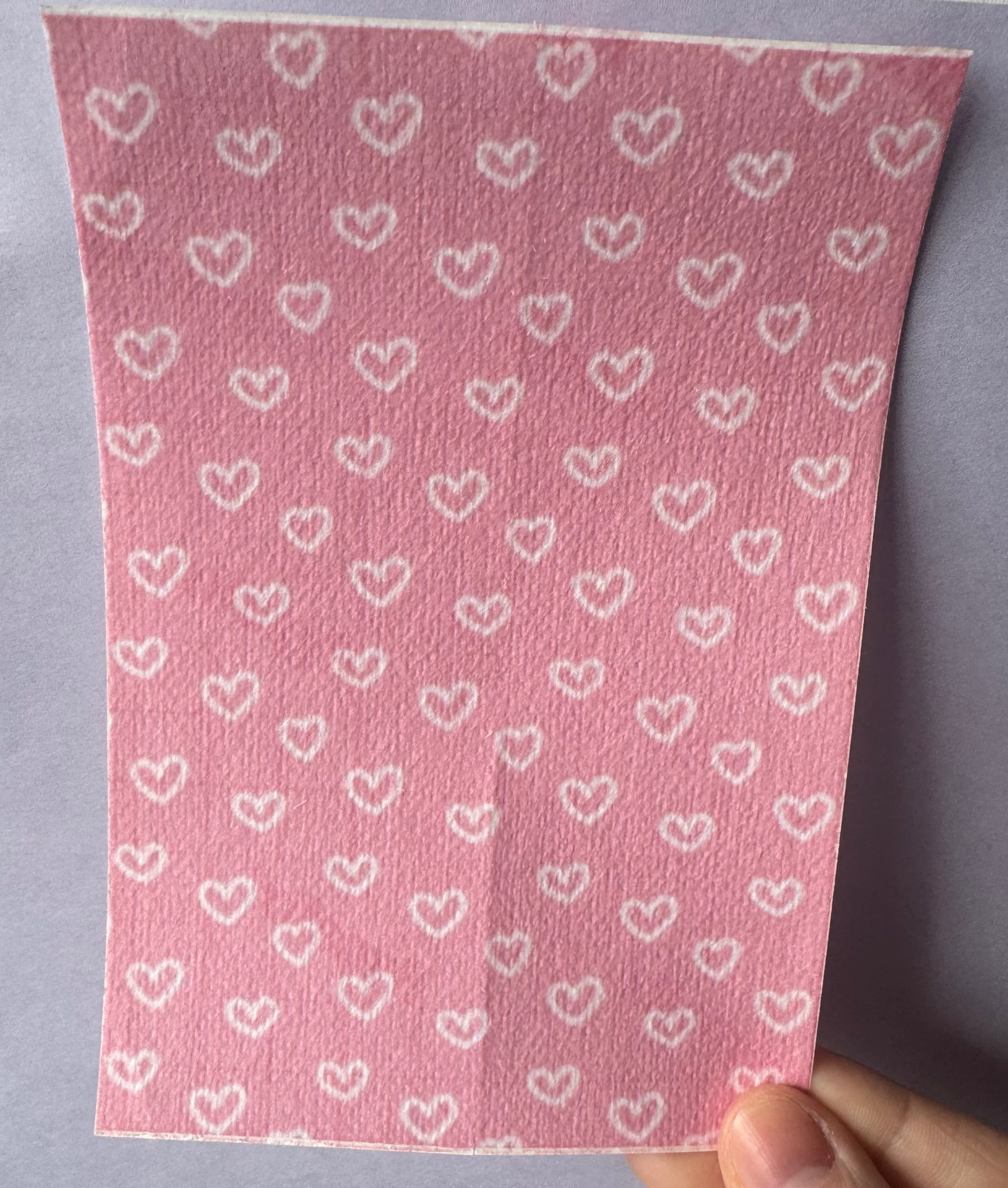 Pink And White Hearts Tubie Tape
