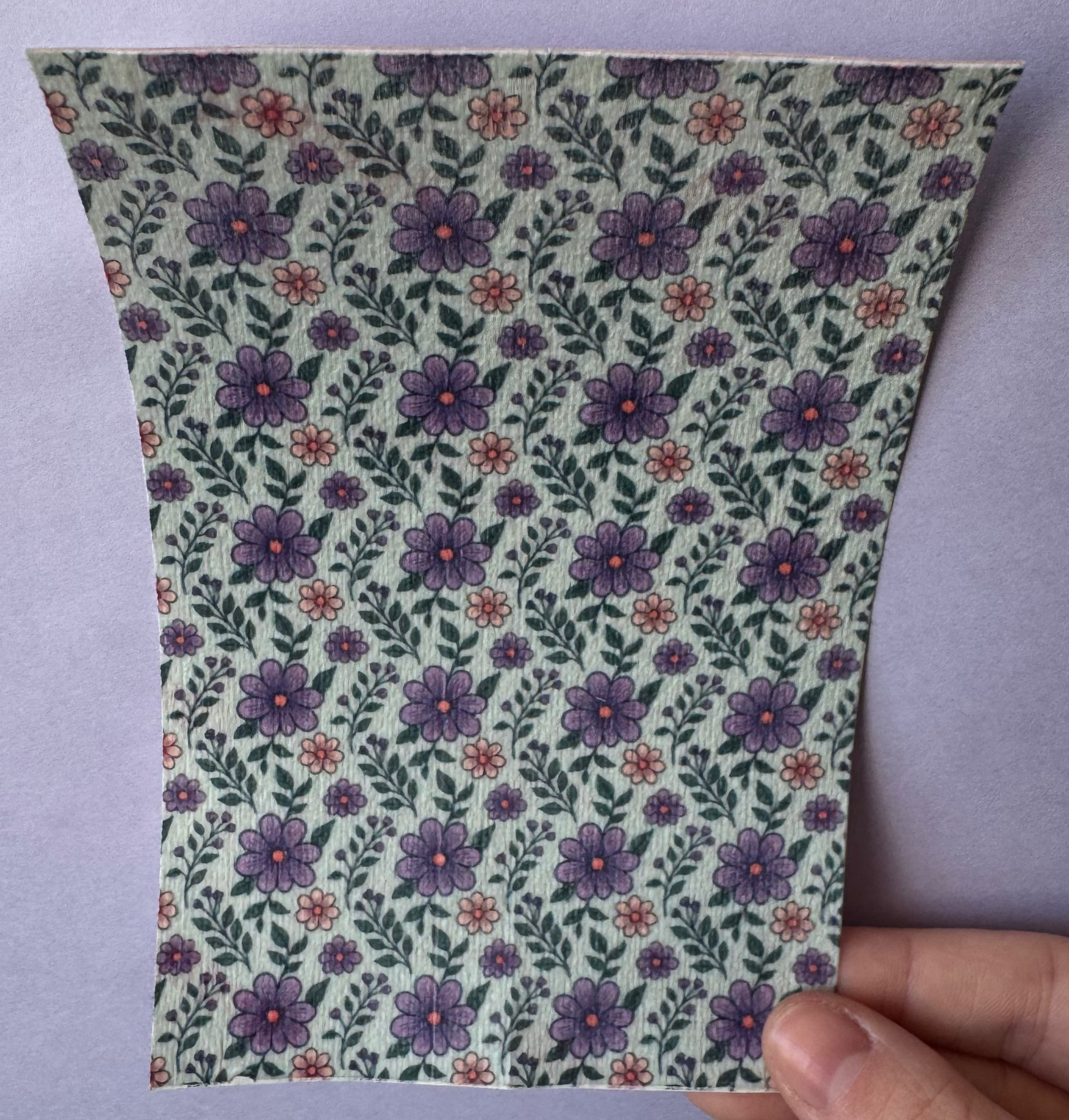 Purple flowers And Leaves Tubie Tape
