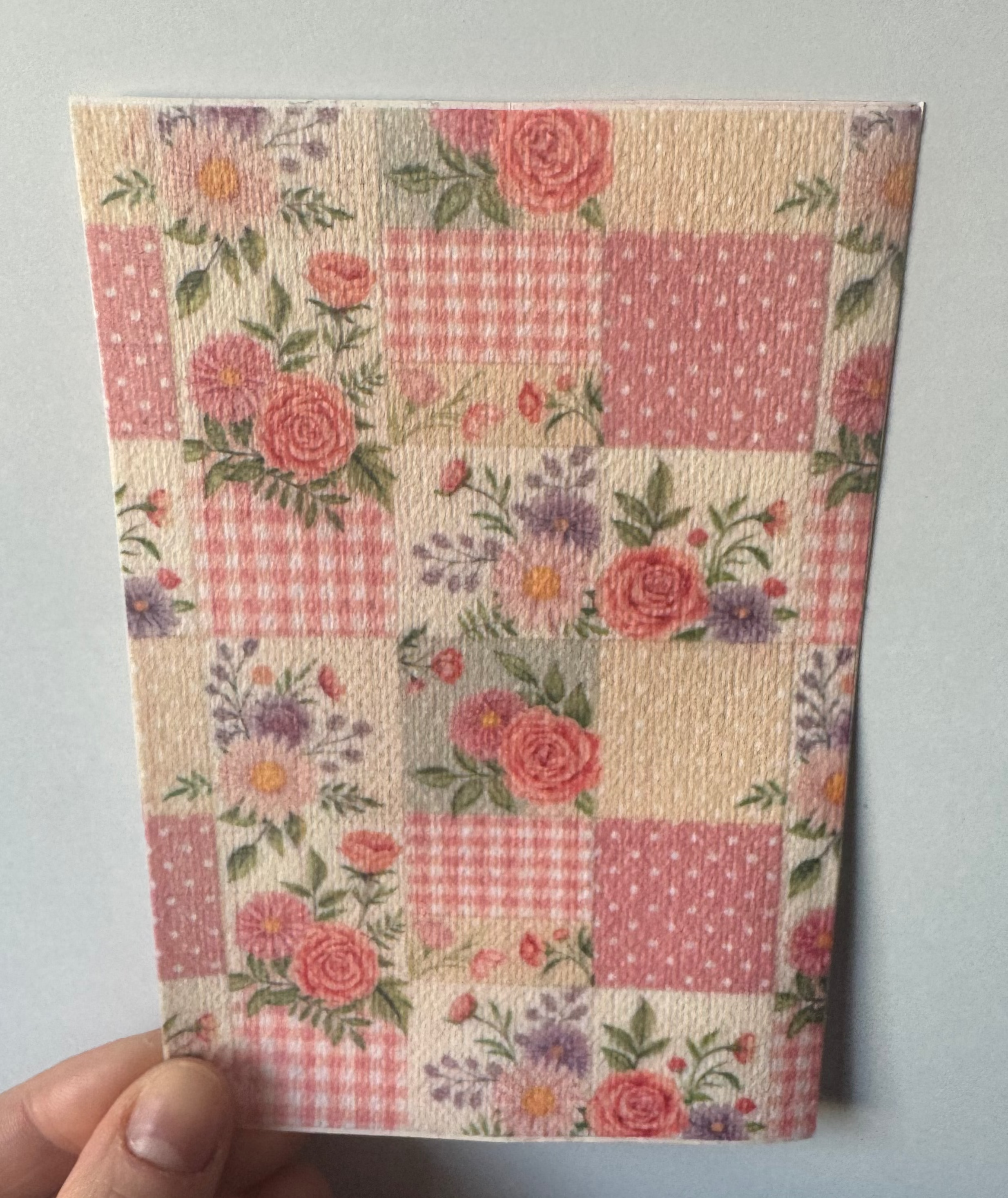 Pink Patchwork Flowers Tubie Tape