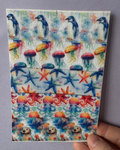Mixed Watercolour Sea Animals Tubie Tape