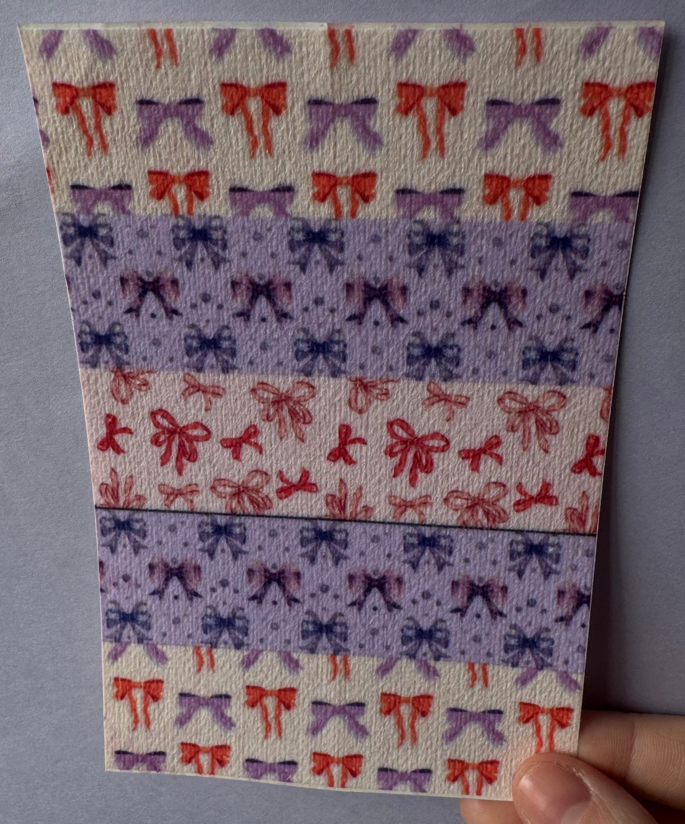 Pink And Purple Mixed Bows Tubie Tape