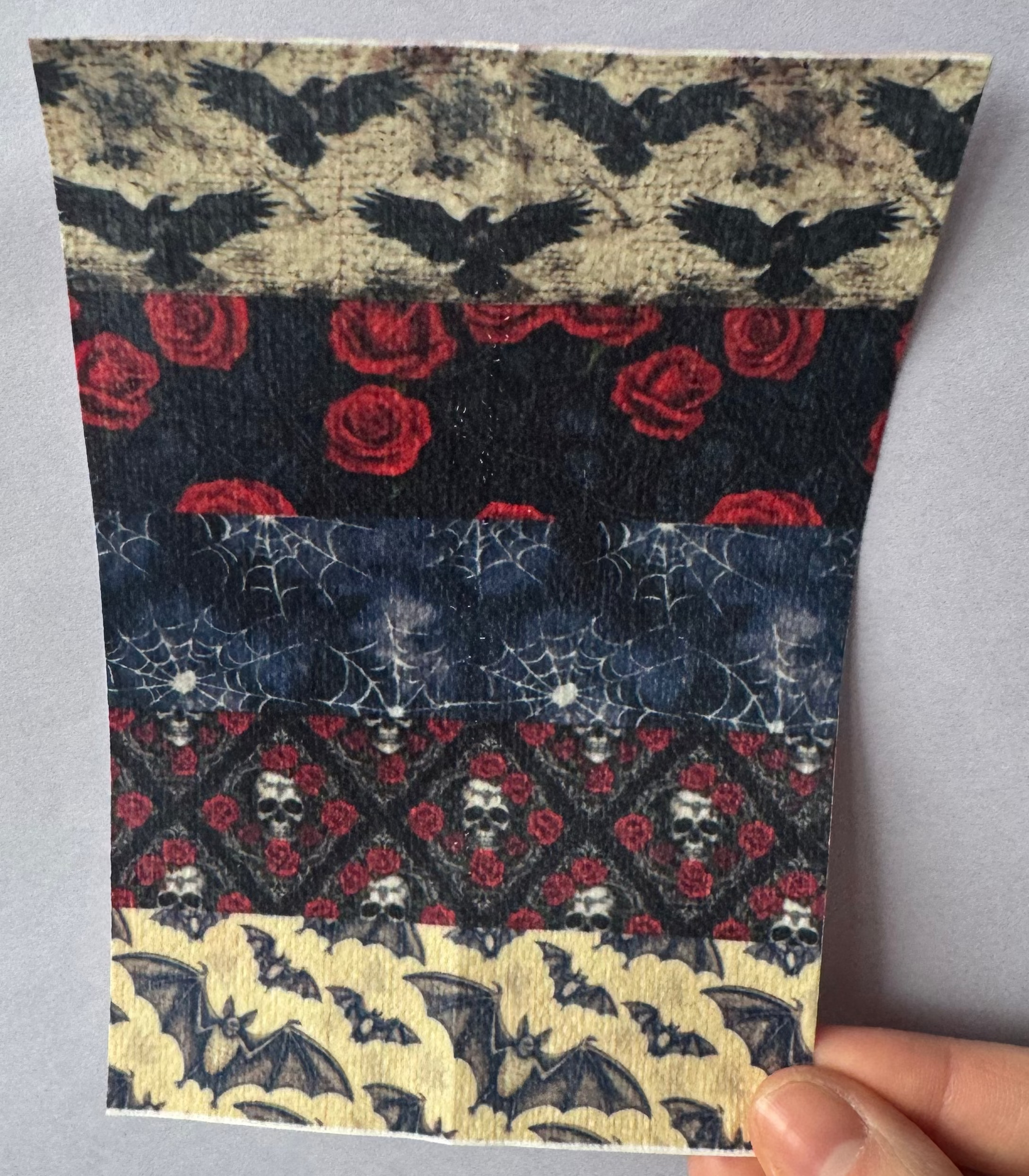 Red And Beige Mixed Gothic Tubie Tape