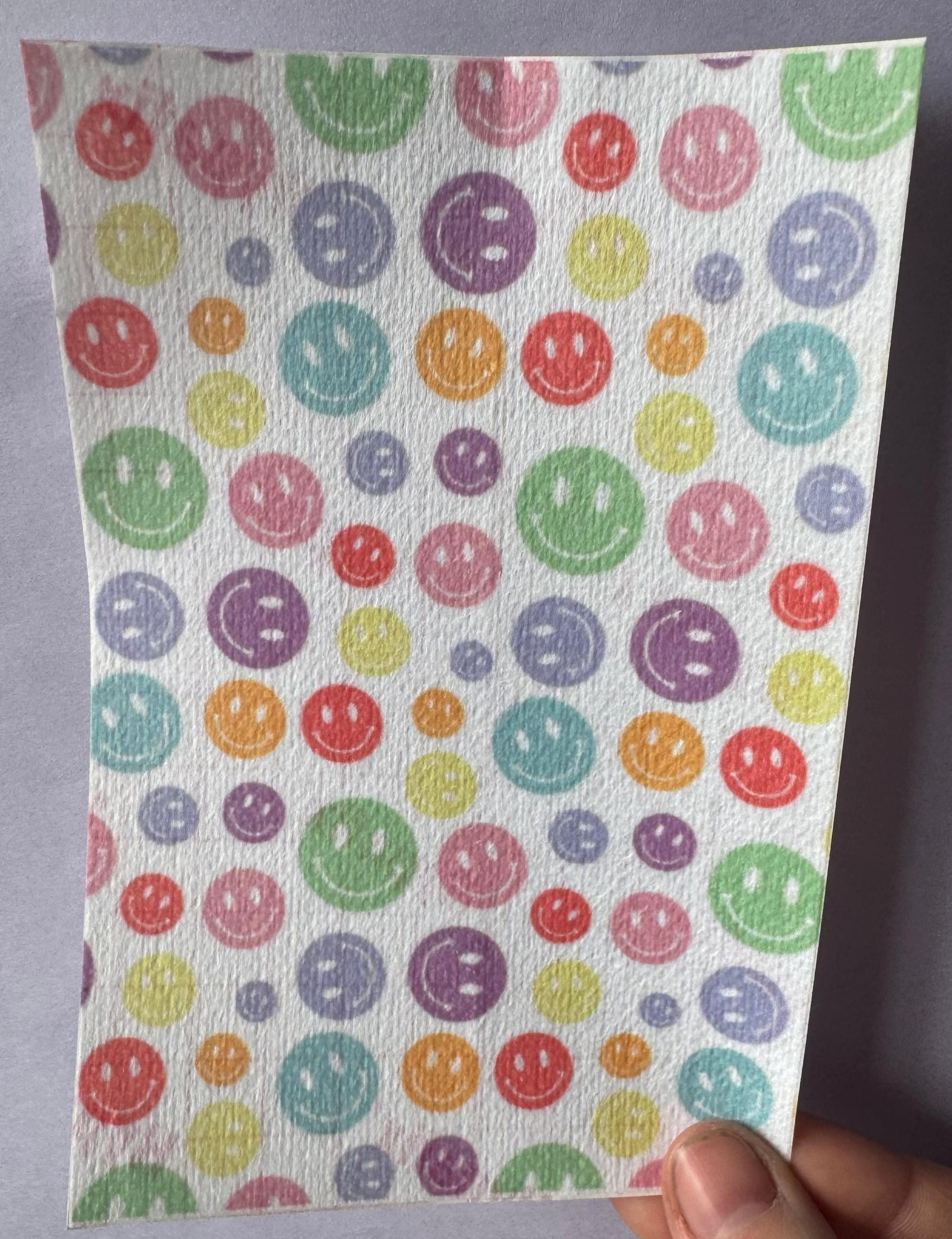 White Smiley Face Tubie Tape