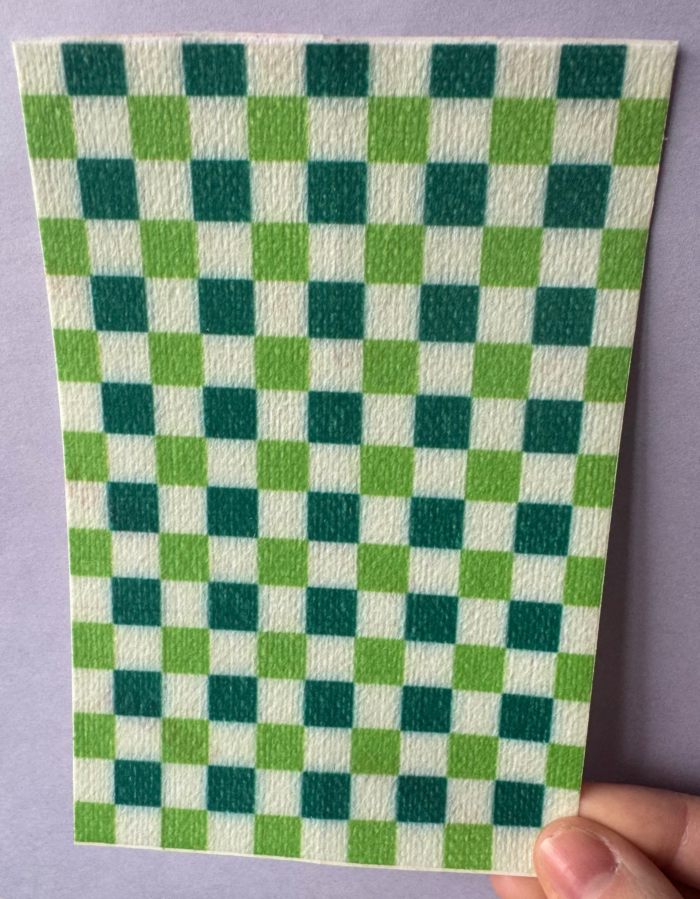 Mixed Green Checkered Tubie Tape