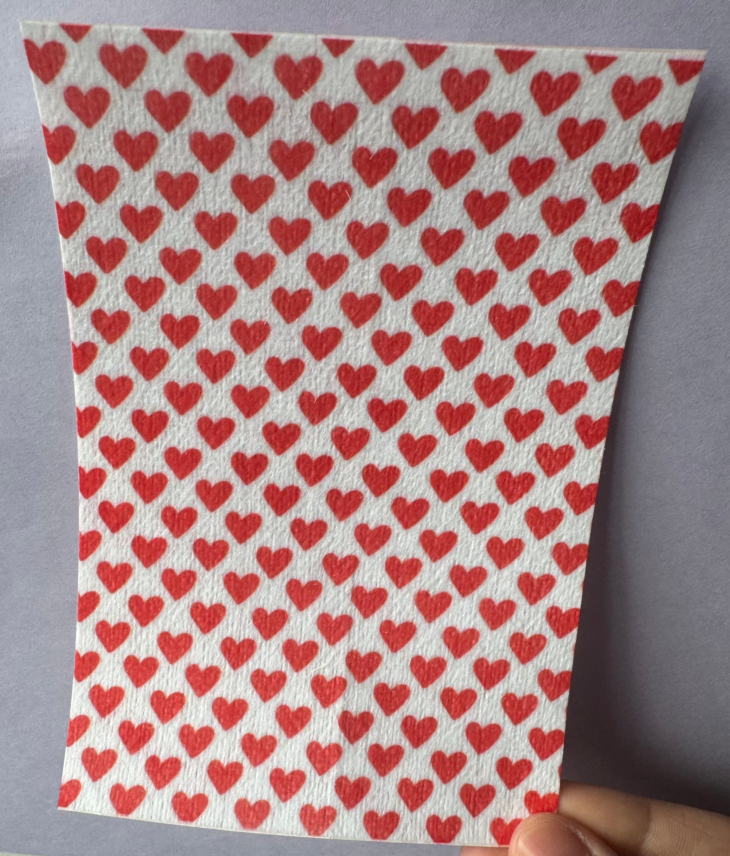Small Red Hearts Tubie Tape