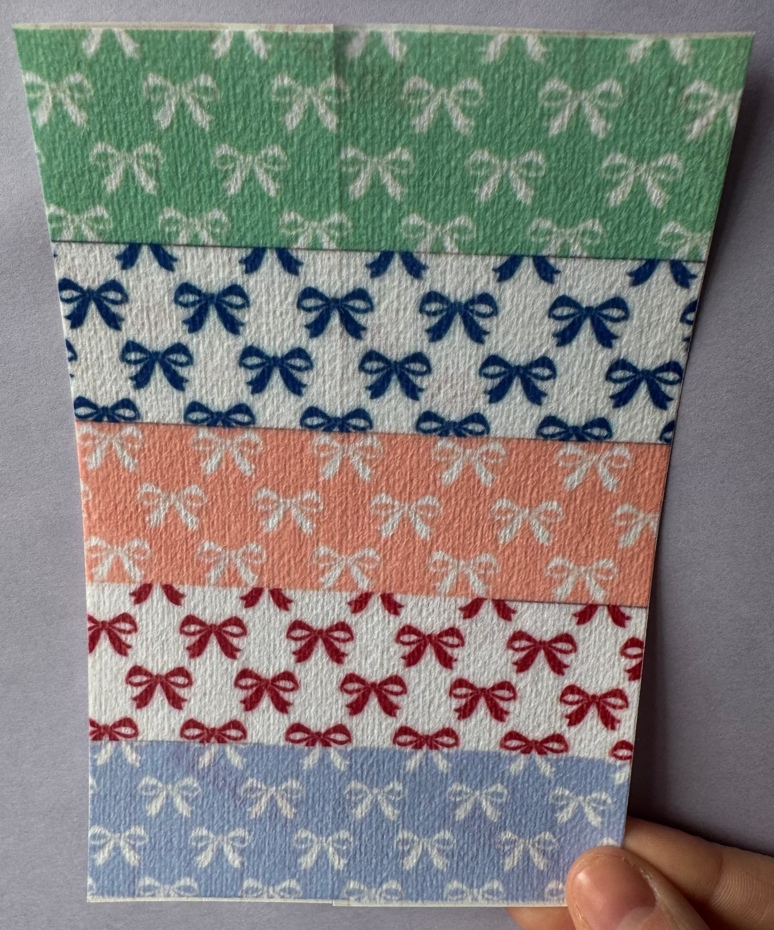 Multicolour Mixed Bows Tubie Tape