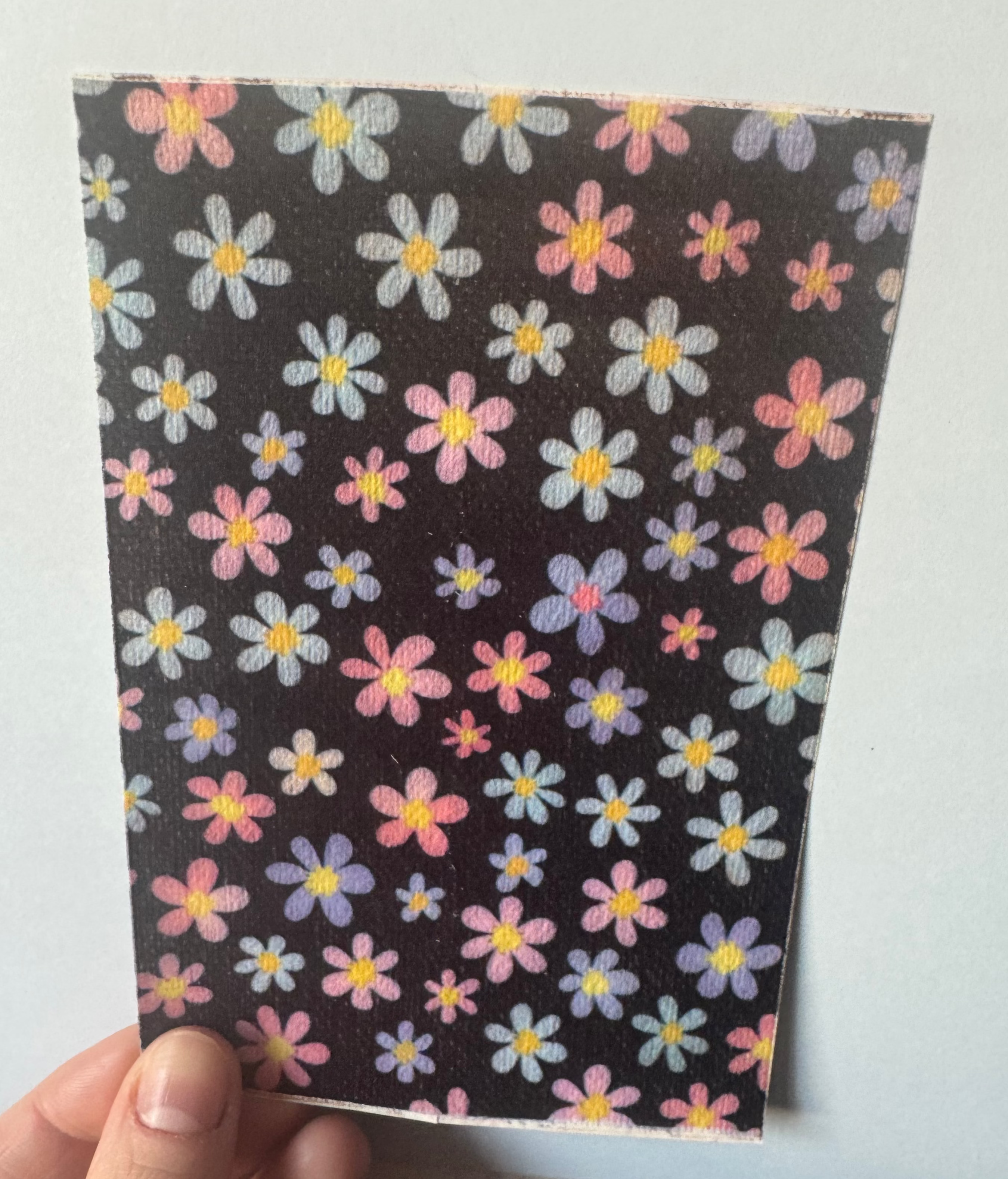 Black, Blue, Purple And Pink Flowers Tubie Tape