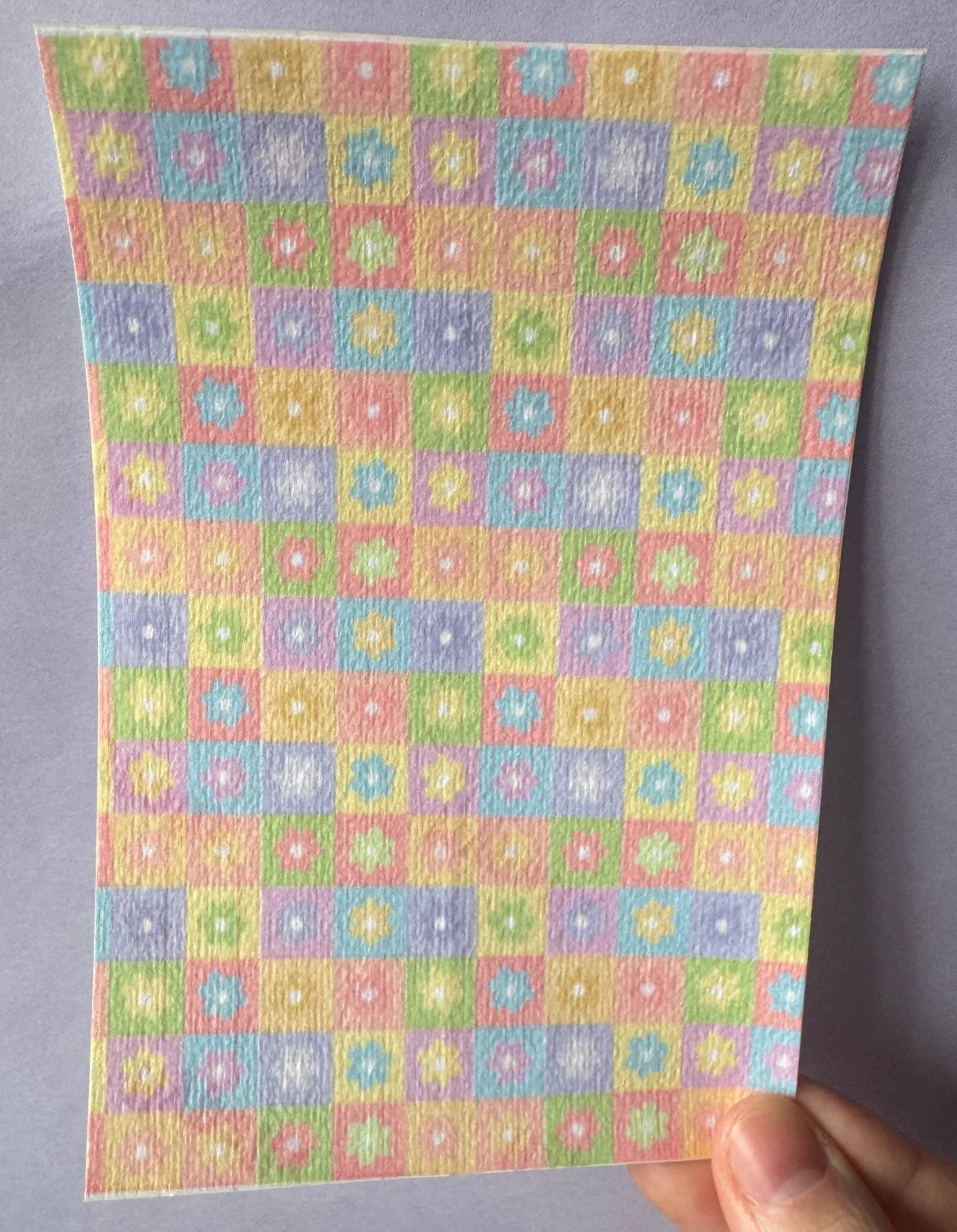 Checkered Floral Tubie Tape
