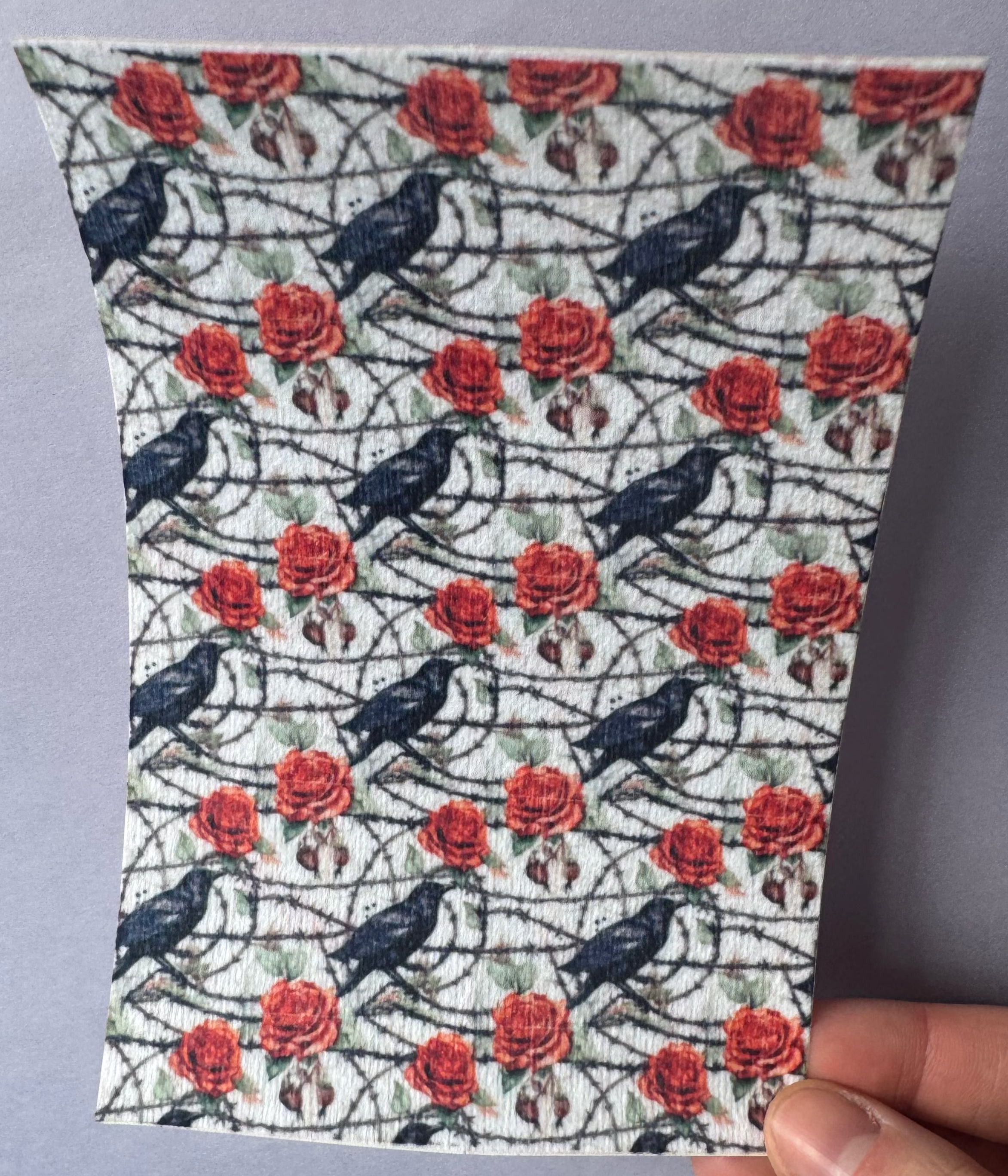Gothic Ravens And Roses Tubie Tape