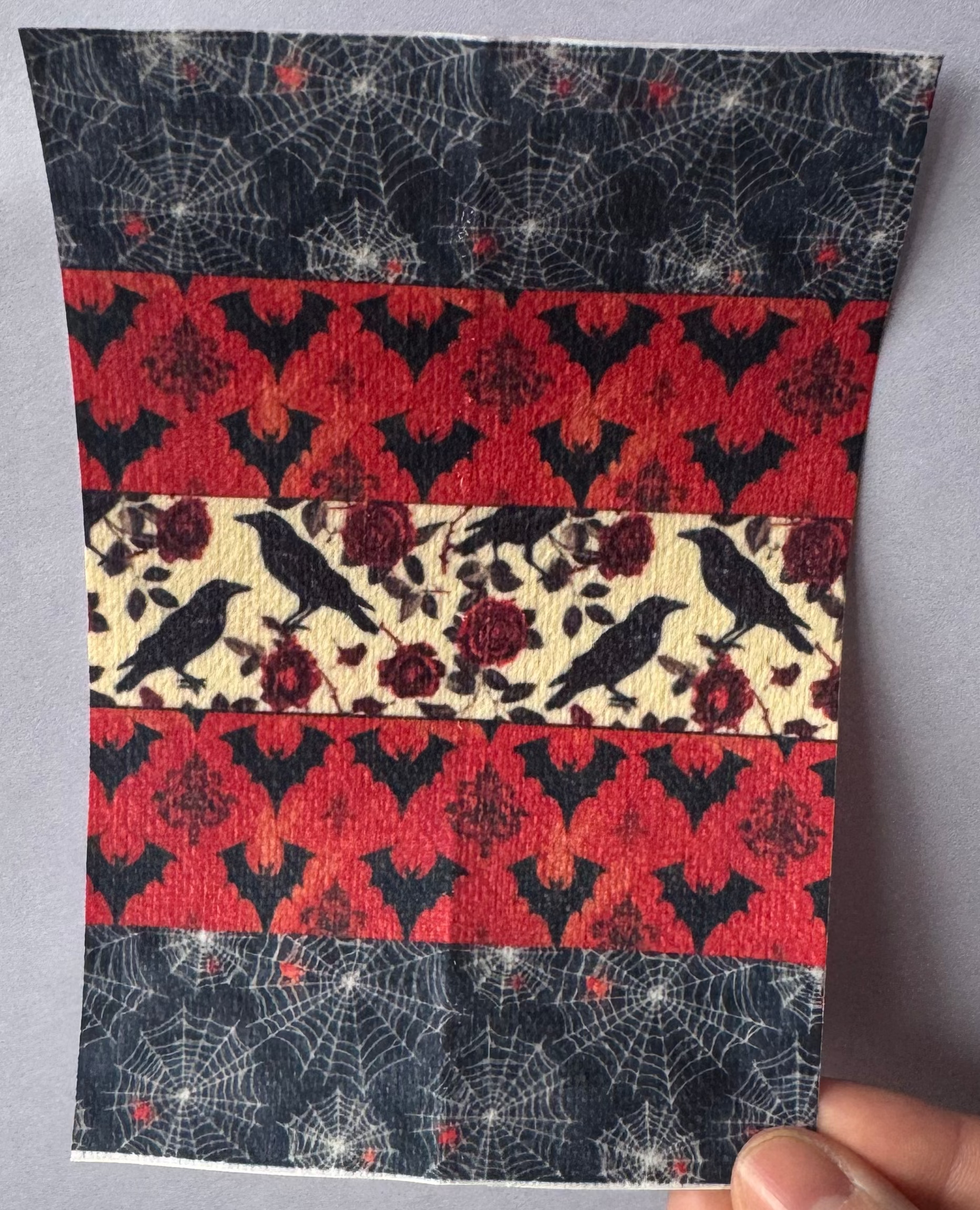 Red Mixed Gothic Tubie Tape