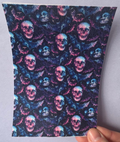 Mixed Colour Skulls Full Sheet Tubie Tape