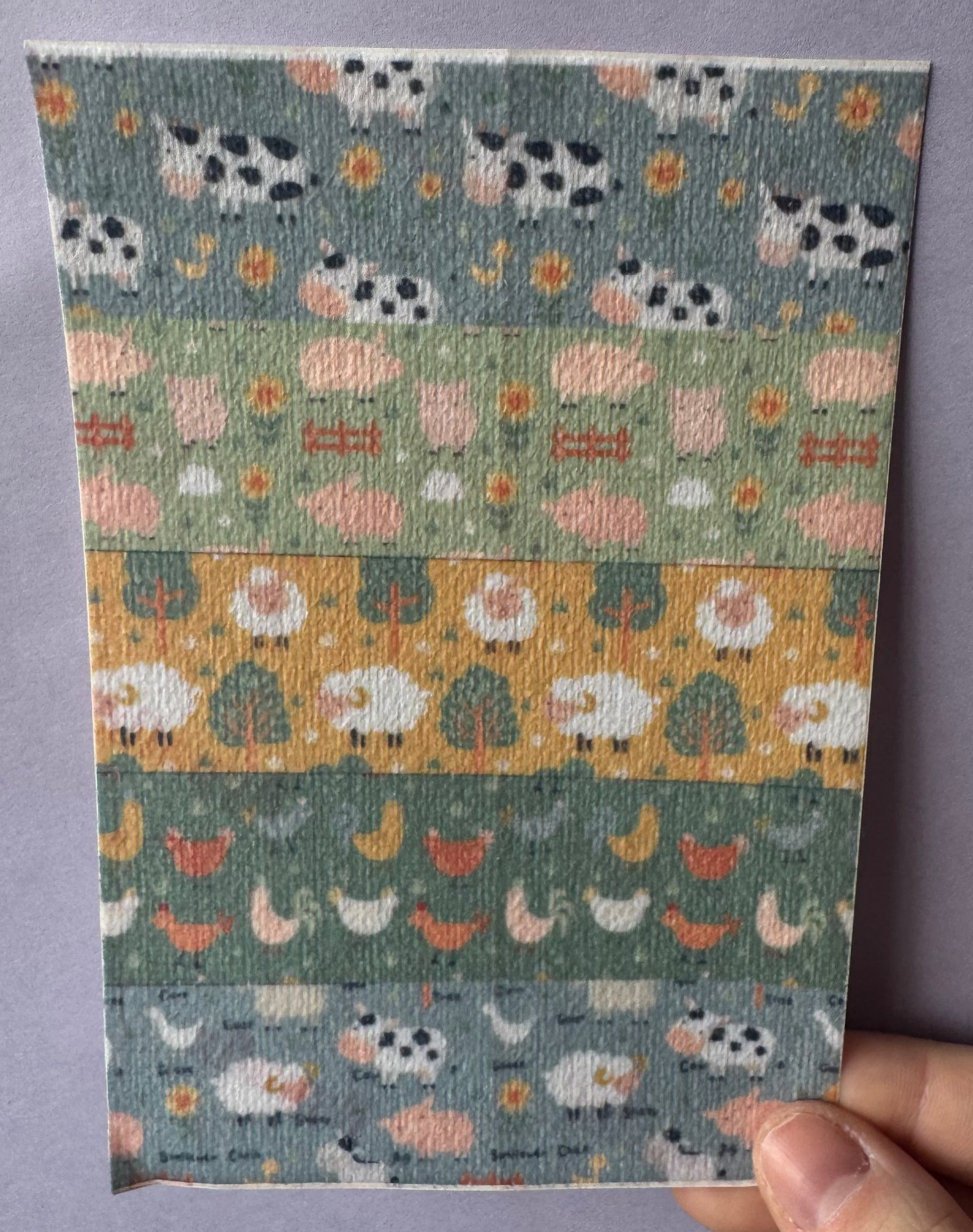 Mixed Farm Animals Tubie Tape