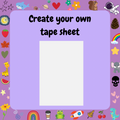 Custom Tubie Tape Full Sheet