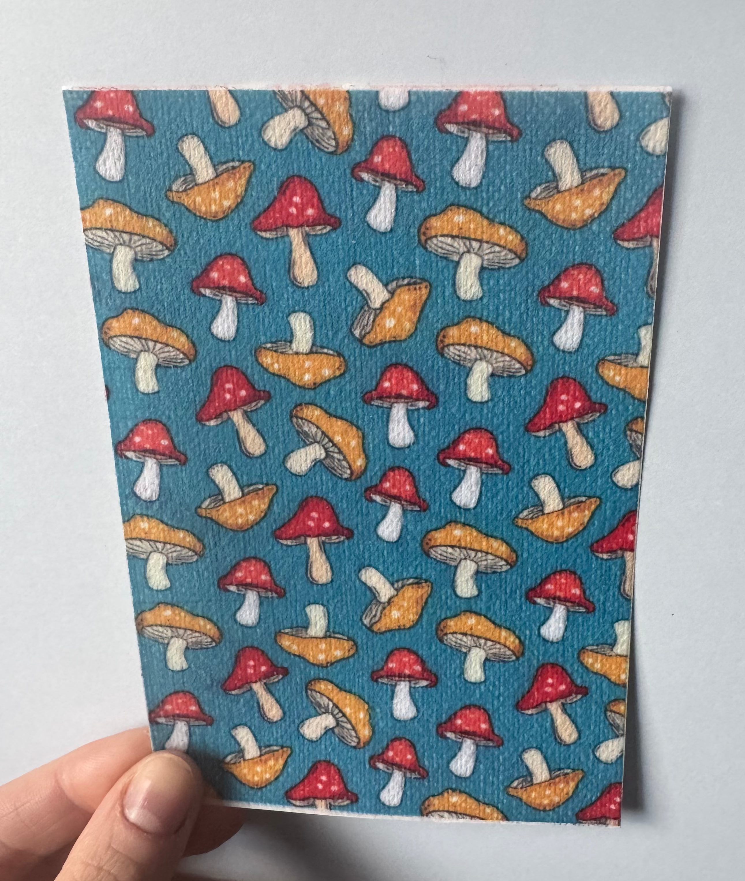 Blue, Yellow And Red Groovy Mushrooms Mixed Sheet Tubie Tape