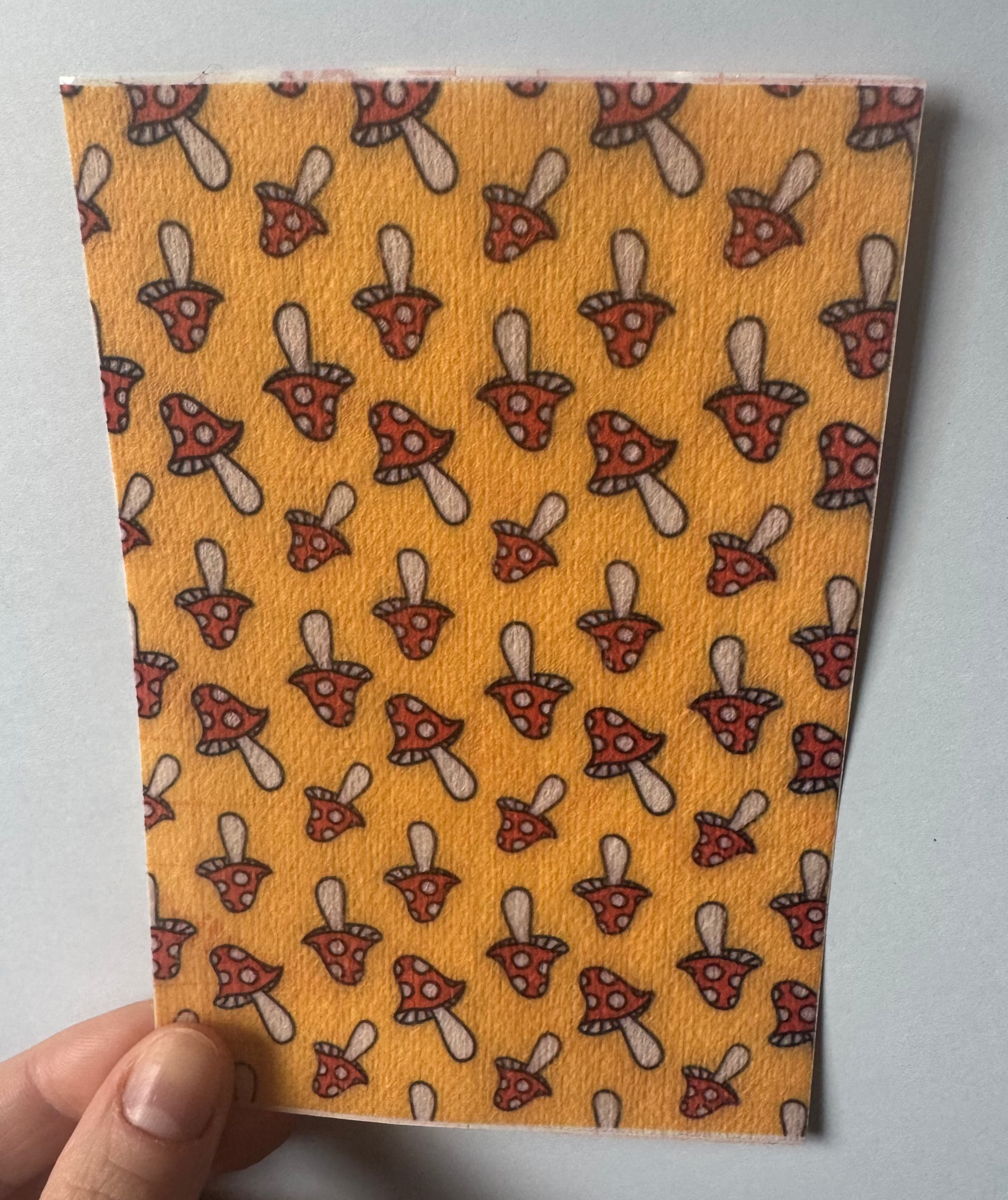 Orange And Red Groovy Mushrooms Mixed Sheet Tubie Tape